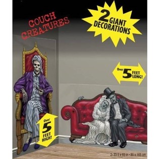 MEGA DECORA&Ccedil;&Atilde;O DE PAREDE DE TERROR (9 unid.)