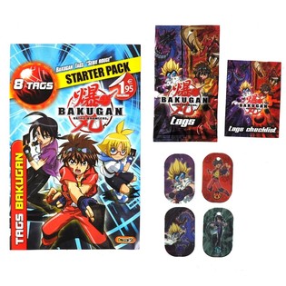 Pack de In&iacute;cio BAKUGAN - 8 Tags (100 un.)