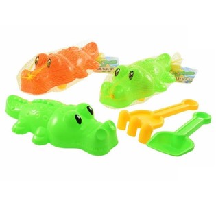 Set de praia crocodilo de 3 pe&ccedil;as (6 un.)