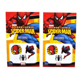 Tatuagens Marvel de 3 Pe&ccedil;as - Modelo: Spider-Man (50 un.)