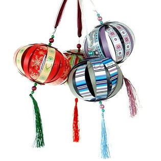 Kit de Artesanato Bolas de Natal Suspensas Grandes (12 un.)