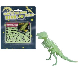 Puzzles 3D de Dinossauros que Brilham no Escuro (24 un.)