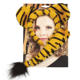 Set de Tigre - Diadema e Cauda (6 un.)