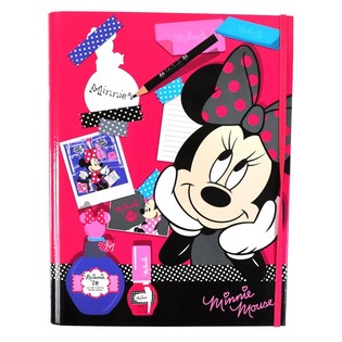 CONJUNTO DE ESCRITA MAQUILHAGEM DISNEY MINNIE MOUSE EM FORMA DE LIVRO (3 un.)