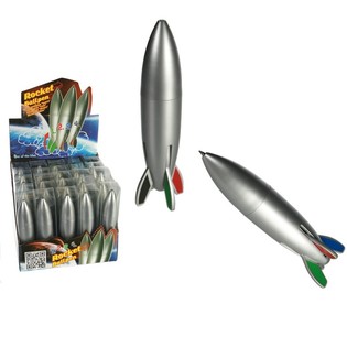 CANETA FOGUETE COM 4 CORES EM EXPOSITOR (25 unid.)