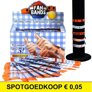 ***PECHINCHA*** PULSEIRAS FAN HOLANDA EM EXPOSITOR (160 unid.)