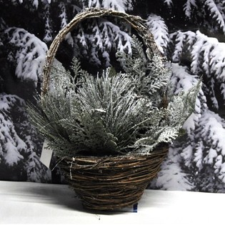CESTA DE NATAL DE LUXO GRANDE / PENDURANTE DE PORTA (4 un.)