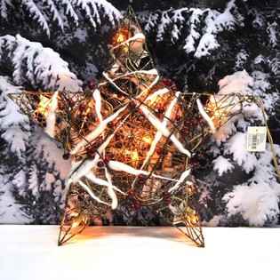 GRANDE ESTRELA DE NATAL LUMINOSA DECORATIVA 45 CM (2 un.)