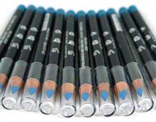 Lápis de Olhos e Lábios Azul Claro (12 un)