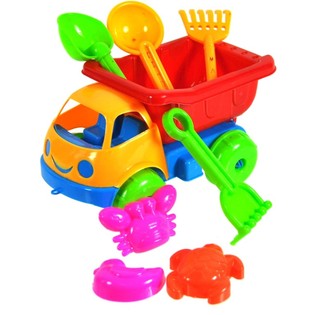 Set de Praia Brinquedo Cami&atilde;o Basculante 17 cm (10 un.)
