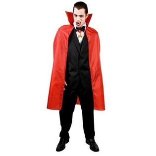 Capa de Dr&aacute;cula para Adultos - Vermelha