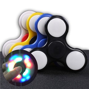 FIDGET SPINNERS LED COM ILUMINA&Ccedil;&Atilde;O ***TEND&Ecirc;NCIA 2017*** (17 luzes)