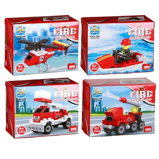 Blocos de Constru&ccedil;&atilde;o - S&eacute;rie de Bombeiros (24 unid.)