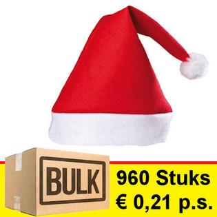 OFERTA GROSSISTA: 960 Gorros de Natal Modelo Standard
