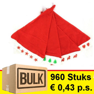 *** OFERTA EM LOTE *** PACK SORTIDO GORROS DE NATAL LED (960 un.)