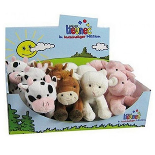 ANIMAIS DE QUINTA EM PELUCHE DE LUXO, 4 MODELOS EM EXPOSITOR (12 un.)
