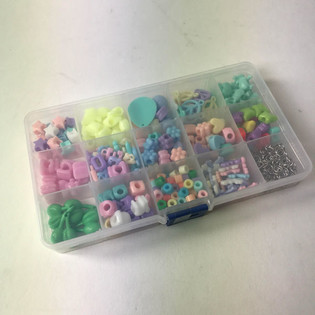 CONJUNTO DE CONTAS EM CAIXA - MIX CORES (12 un.)