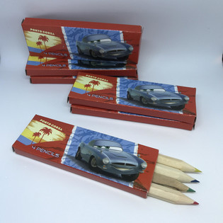 L&aacute;pis de Cor Disney Cars - Pack de 4 em Caixa (48 un.)