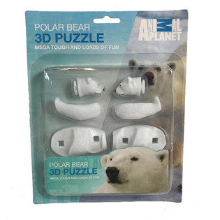 Puzzle 3D de Urso Polar em Cart&atilde;o (20 un.)
