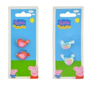 Conjuntos de 2 an&eacute;is infantis Peppa Pig (24 un.)