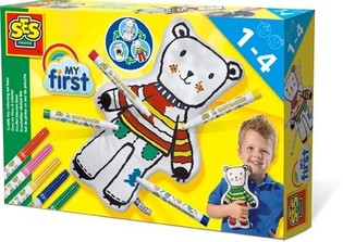 SES Creative My First - Ursinho de pel&uacute;cia para colorir (1 un.)