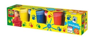 SES Tintas de Dedos, Conjunto 4x150ml (4 Cores) (1 un.)