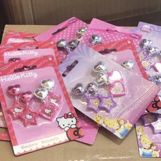 Sets de Brincos Disney para Crian&ccedil;a - 2 Pares (48 unid.)