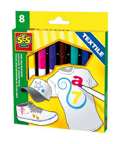SES Marcadores para T&ecirc;xtil Maxi (Set de 8)
