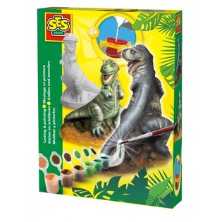 SES Moldar e Pintar Gesso - Dino T-Rex (1 un.)