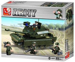 Tanque Sluban M38-B6500 Army Blocos de Constru&ccedil;&atilde;o (1 un.)