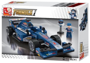 Carro de Corrida F1 Azul Sluban M38-B0353 (1 un.)