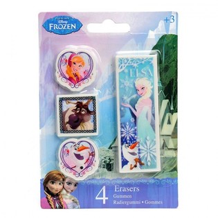 CONJUNTO DE BORRACHAS DISNEY FROZEN 4 PE&Ccedil;AS (24 unid.)