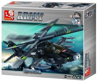 Helic&oacute;ptero de Combate Sluban Apache M38-B0511 (1 un.)