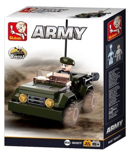 Sluban Jeep 8 em 1 M38-B0587F (1 un.)