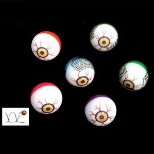 BOLAS SALTITONAS COM OLHOS - &Oslash; 3 CM (48 unid.)