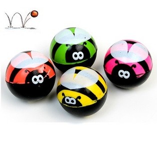 Bolas Saltitonas com Abelha - &Oslash; 3 cm (48 un.)