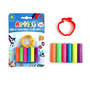 Plastilina 50g + Molde no cart&atilde;o (24 un.)