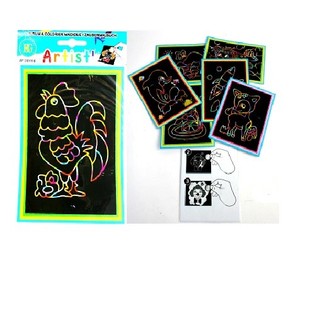 DESENHOS M&Aacute;GICOS PARA RASPAR (48 un.)