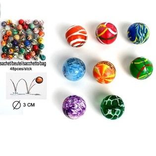 MIX DE BOLAS SALTITONAS - &Oslash; 3 CM (48 unid.)