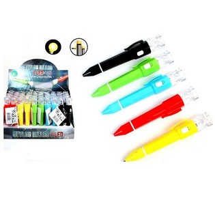 CANETA COM LANTERNA LED INCORPORADA (50 un.)