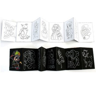 Livro de Colorir M&aacute;gico de Raspar (47 un.)