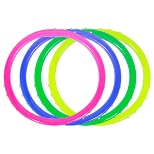Conjunto de 4 Pulseiras Infantis Cores Vivas (12 uni.)