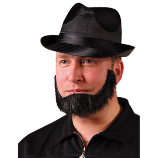 BARBA PRETA ADESIVA PARA FESTAS (12 unid.)
