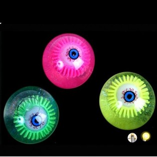 Bolas Saltitonas Luminosas com Olhos em Display (12 unid.)