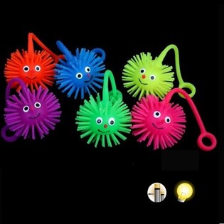 BOLAS PUFFER LUMINOSAS COM CORD&Atilde;O (24 un.)
