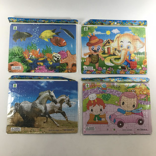 MIX DE PUZZLES, composto por: 63 pe&ccedil;as (24 un.)