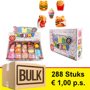 *** OFERTA BULK *** JUMBO SQUISHY em Expositor (288 unid.) - MODA!
