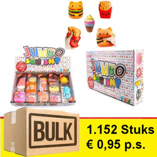 OFERTA MEGA BULK - JUMBO SQUISNY em DISPLAY (1.152 un.)