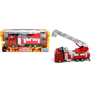 Grande Cami&atilde;o de Bombeiros em Metal Pull Back (2 un.)