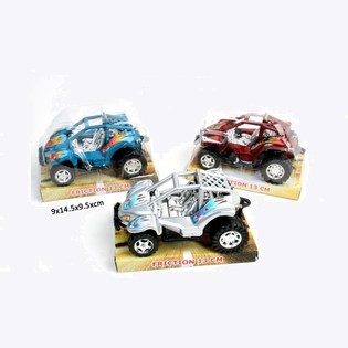 BUGGIES DE FRIC&Ccedil;&Atilde;O ROBUSTOS EM CART&Atilde;O BLISTER, 13 CM (12 un.)